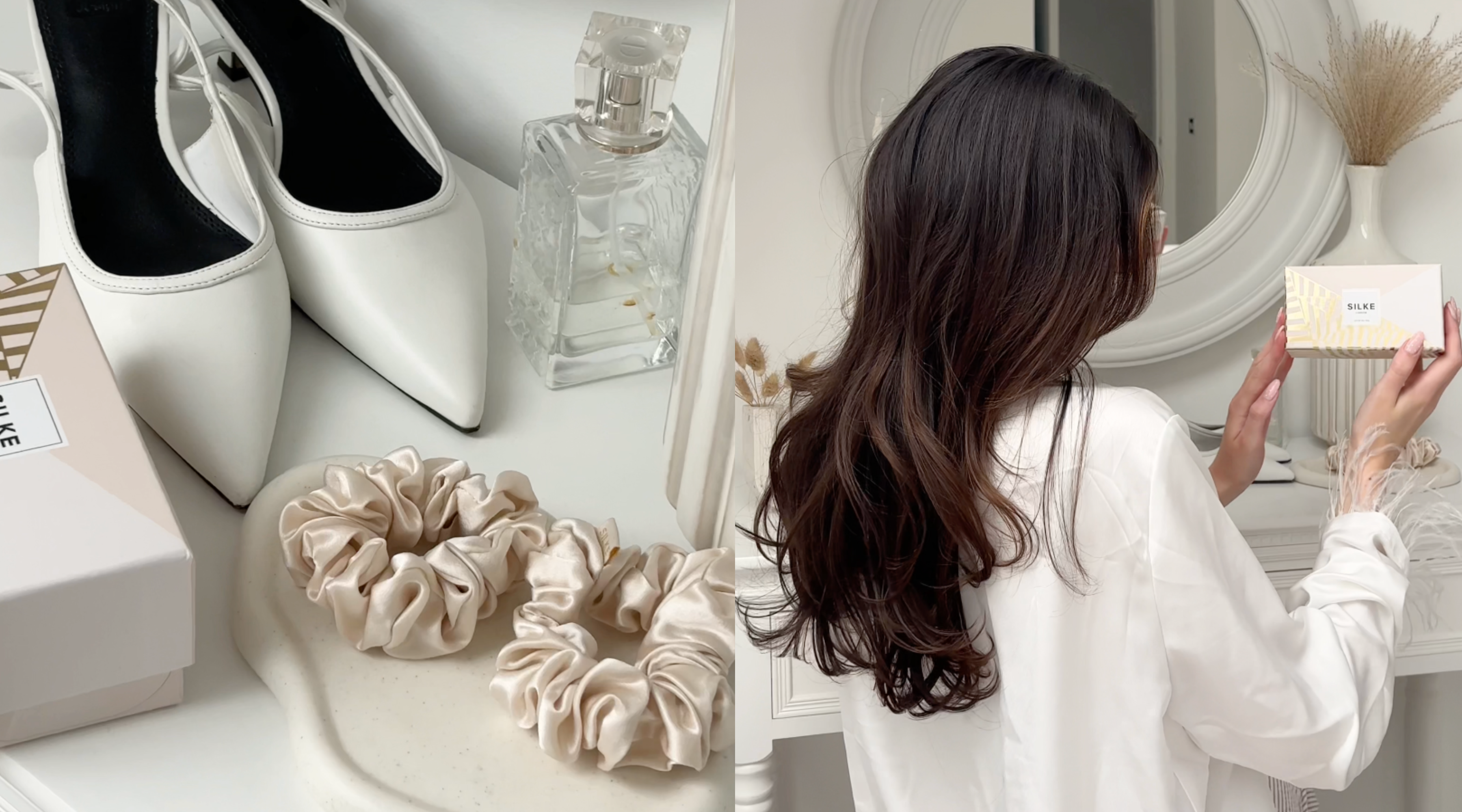 bridal SILKE London products for wedding day hair