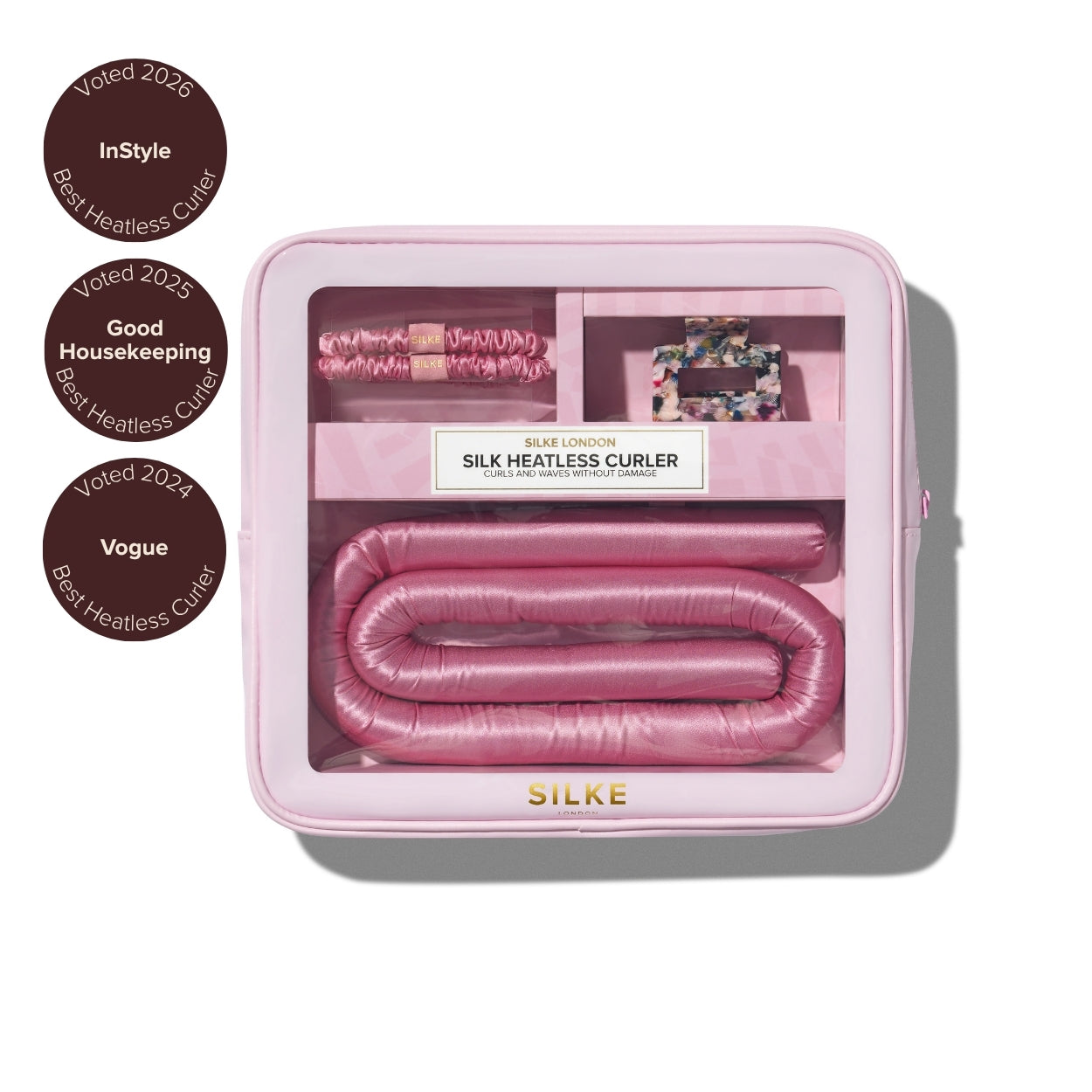 Silk Heatless Curler - Pink