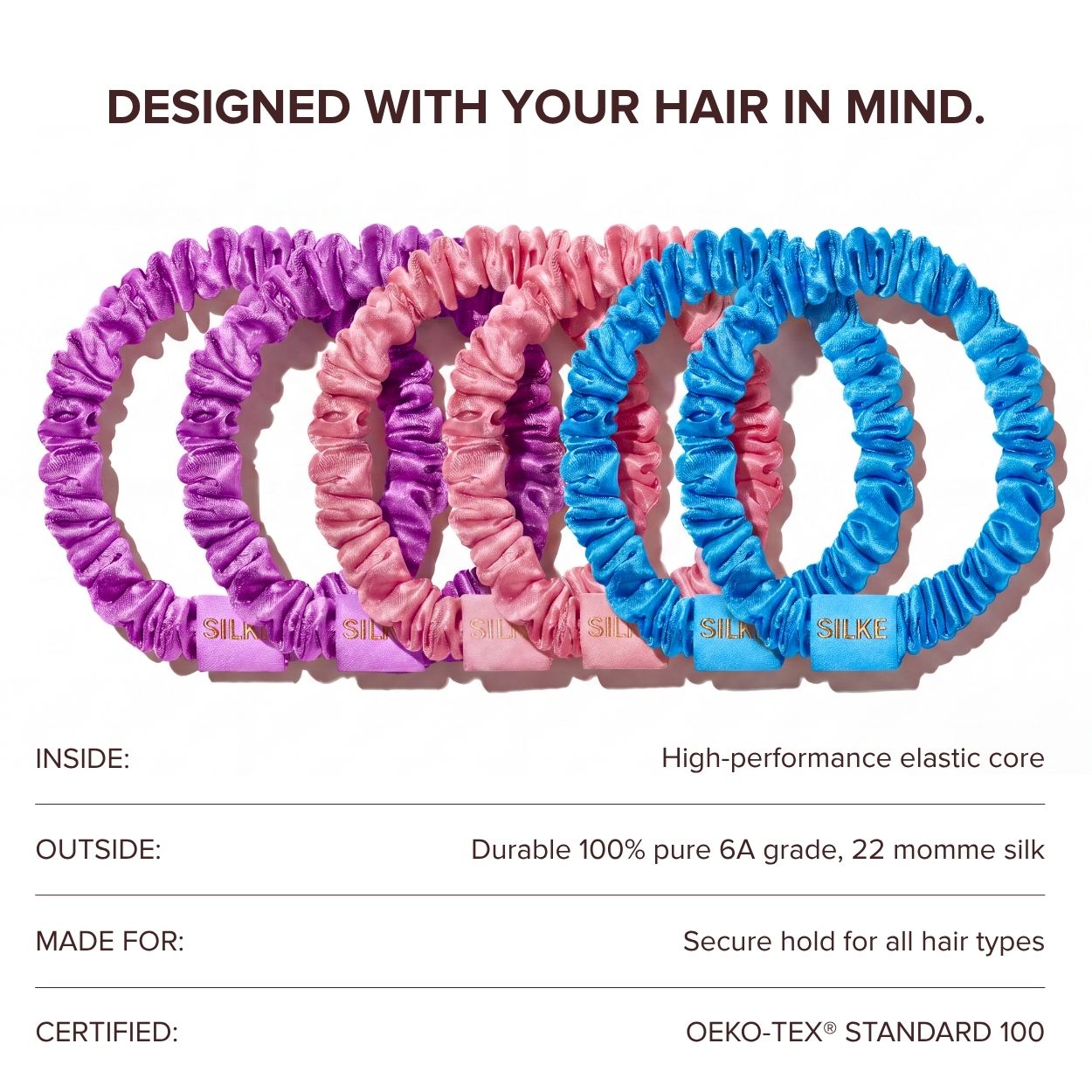 Silk Hair Ties - Powders