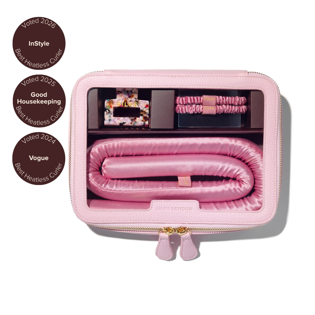 Silk Heatless Curler - Pink