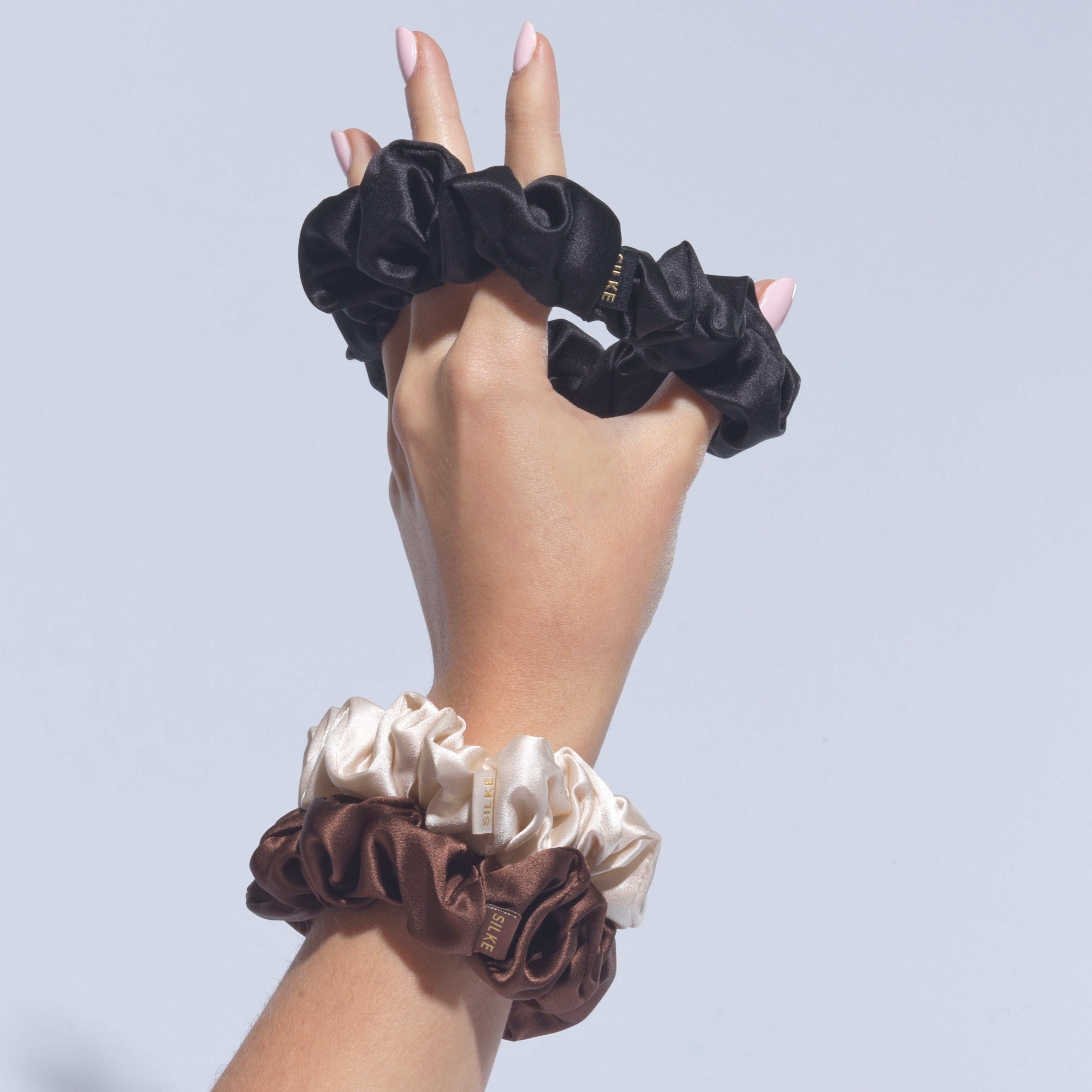 SILKE LARGE SCRUNCHIES - CLASSIC MIX