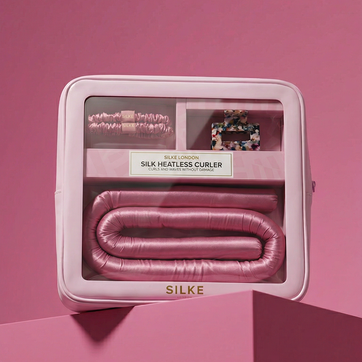 Silk Heatless Curler - Pink