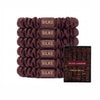 Silk Hair Ties - Brown