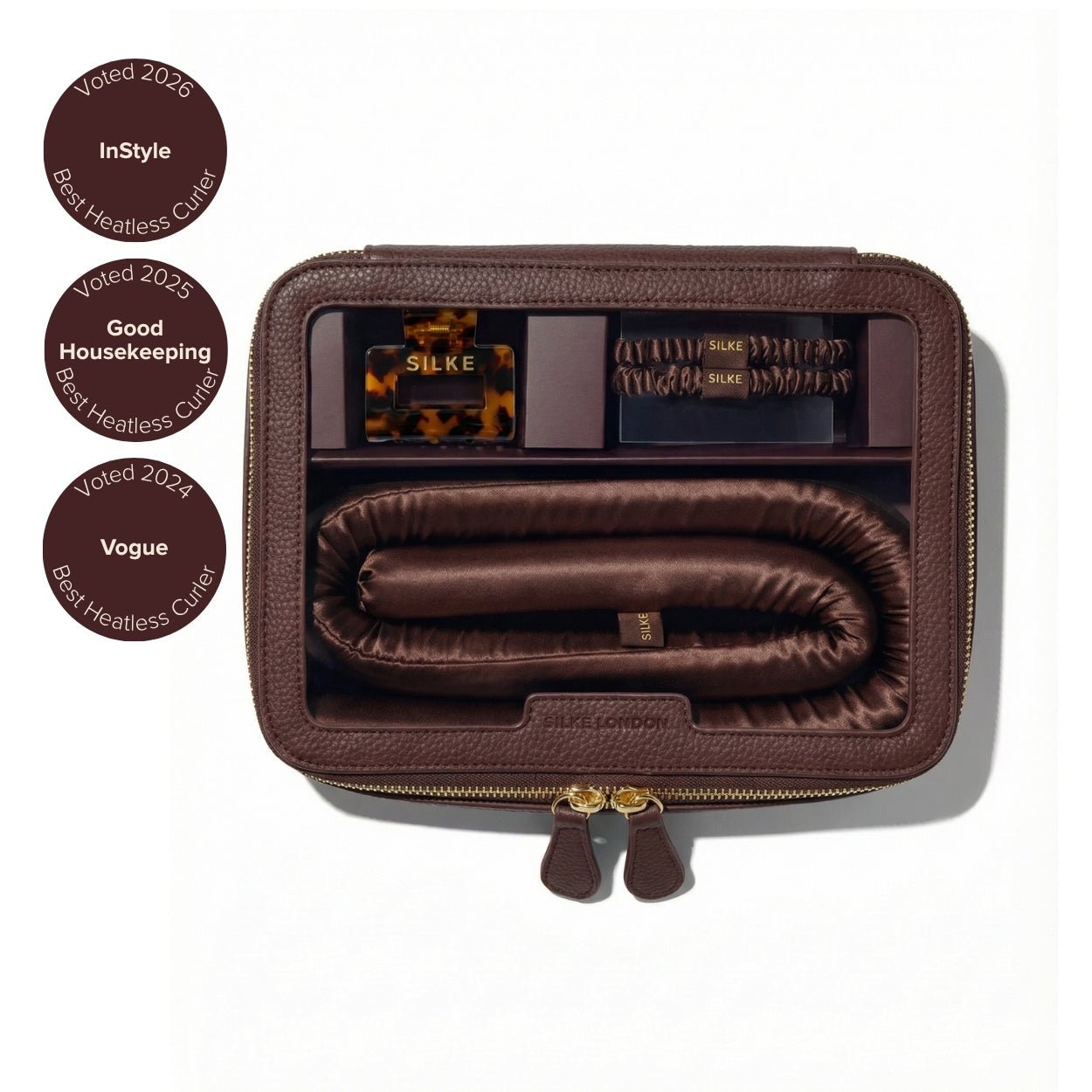 Silk Heatless Curler - Brown