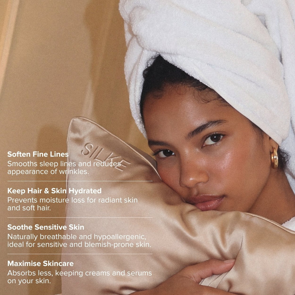 Silk Queen Pillowcase - Caramel