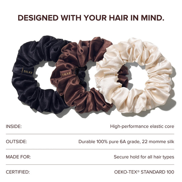 Silk Scrunchies - Classic Mix