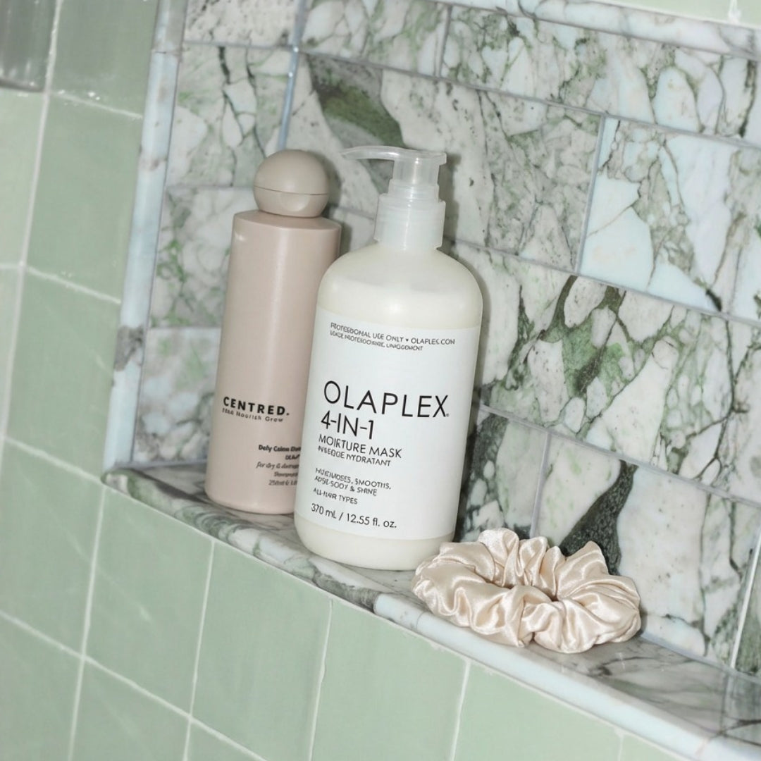 Large Silk Scrunchies - Champagne Cream