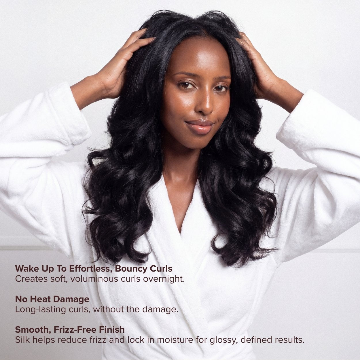 Silk Heatless Curler - Brown