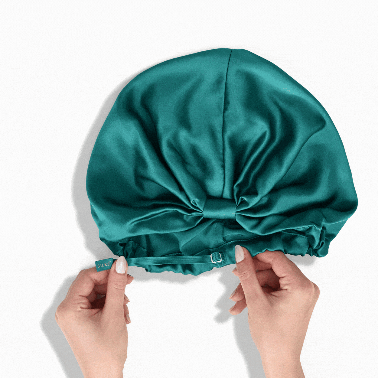 Silk Hair Wrap Bonnet - The Esme - Green