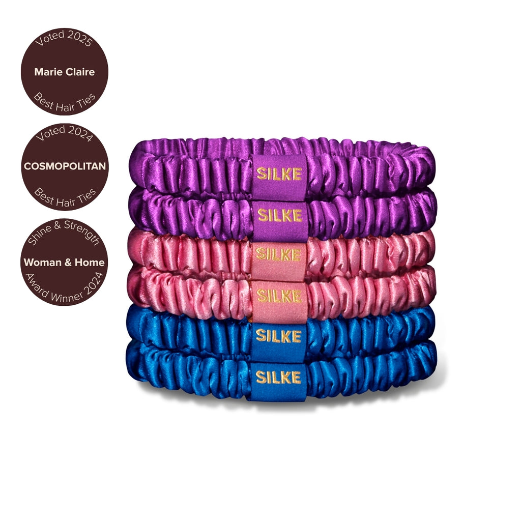 Silk Hair Ties Powders Pastel Mix