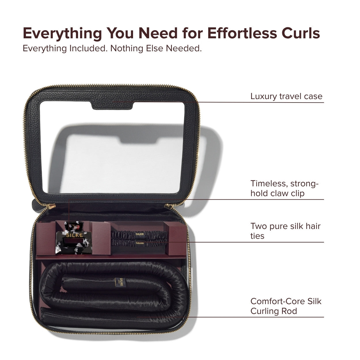 Silk Heatless Curler - Black