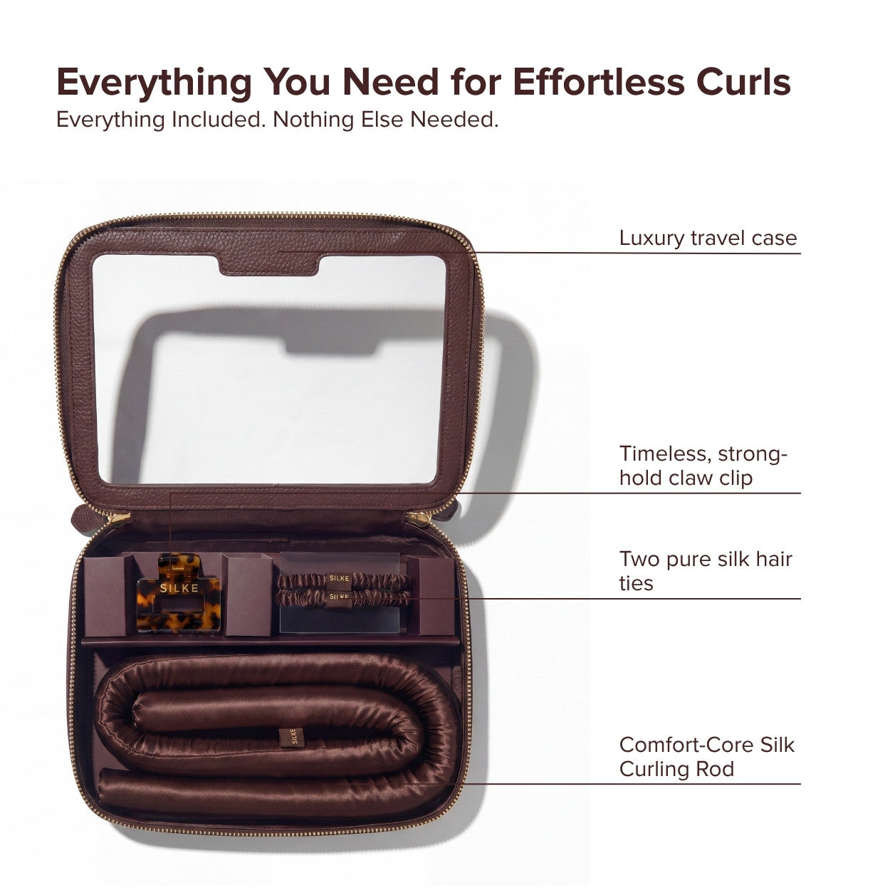 Silk Heatless Curler - Brown