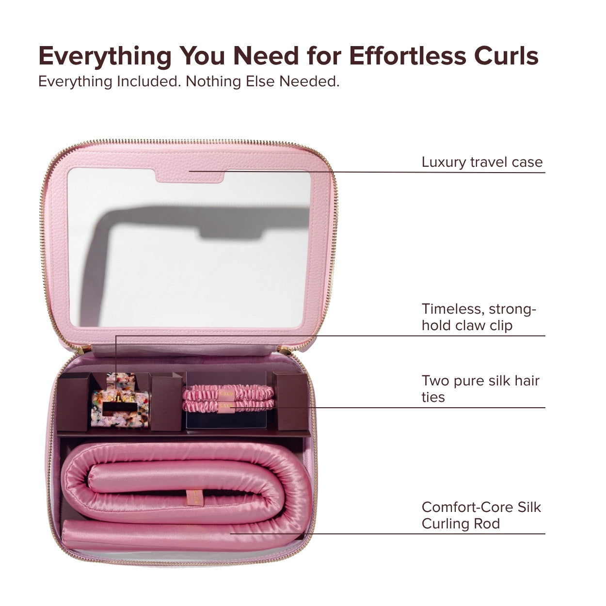 Silk Heatless Curler - Pink
