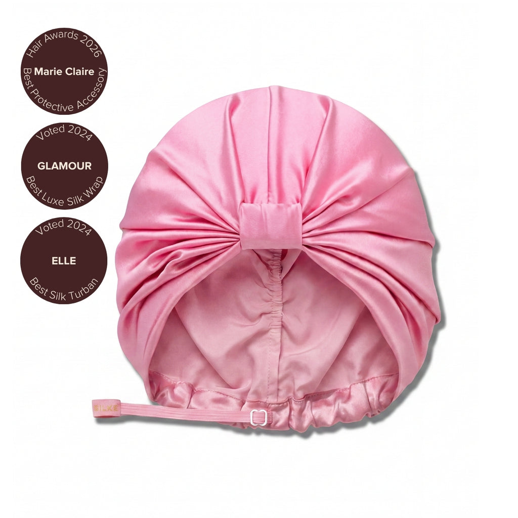Silk Hair Wrap Bonnet Mila Powder