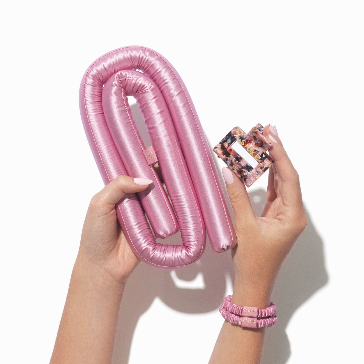 Silk Heatless Curler - Pink