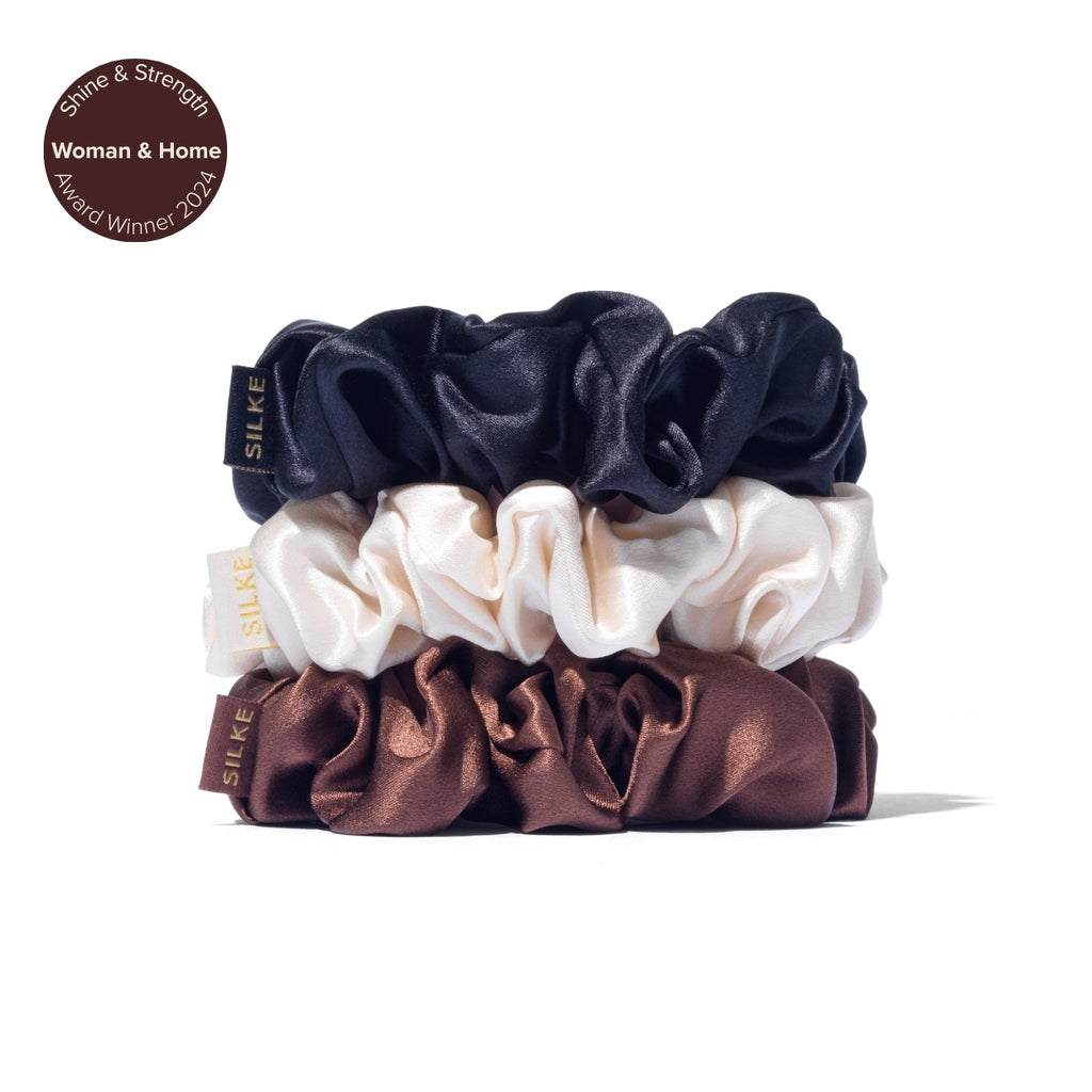 Silk Large Scrunchies Classic Mix