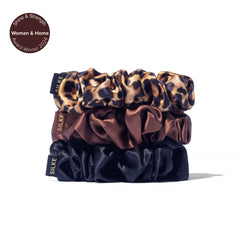 SILKE LARGE SCRUNCHIES - Leopard Tonal
