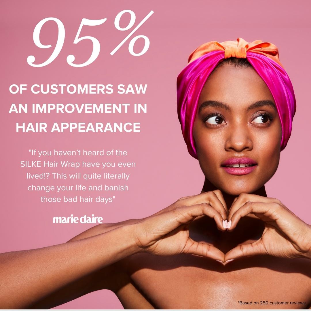 For Curly Silke London The Isla Silk Hair Wrap Silke Hair Wrap