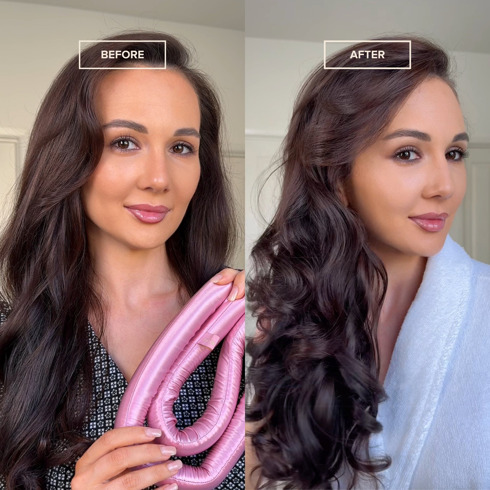 Silk Heatless Curler - Pink