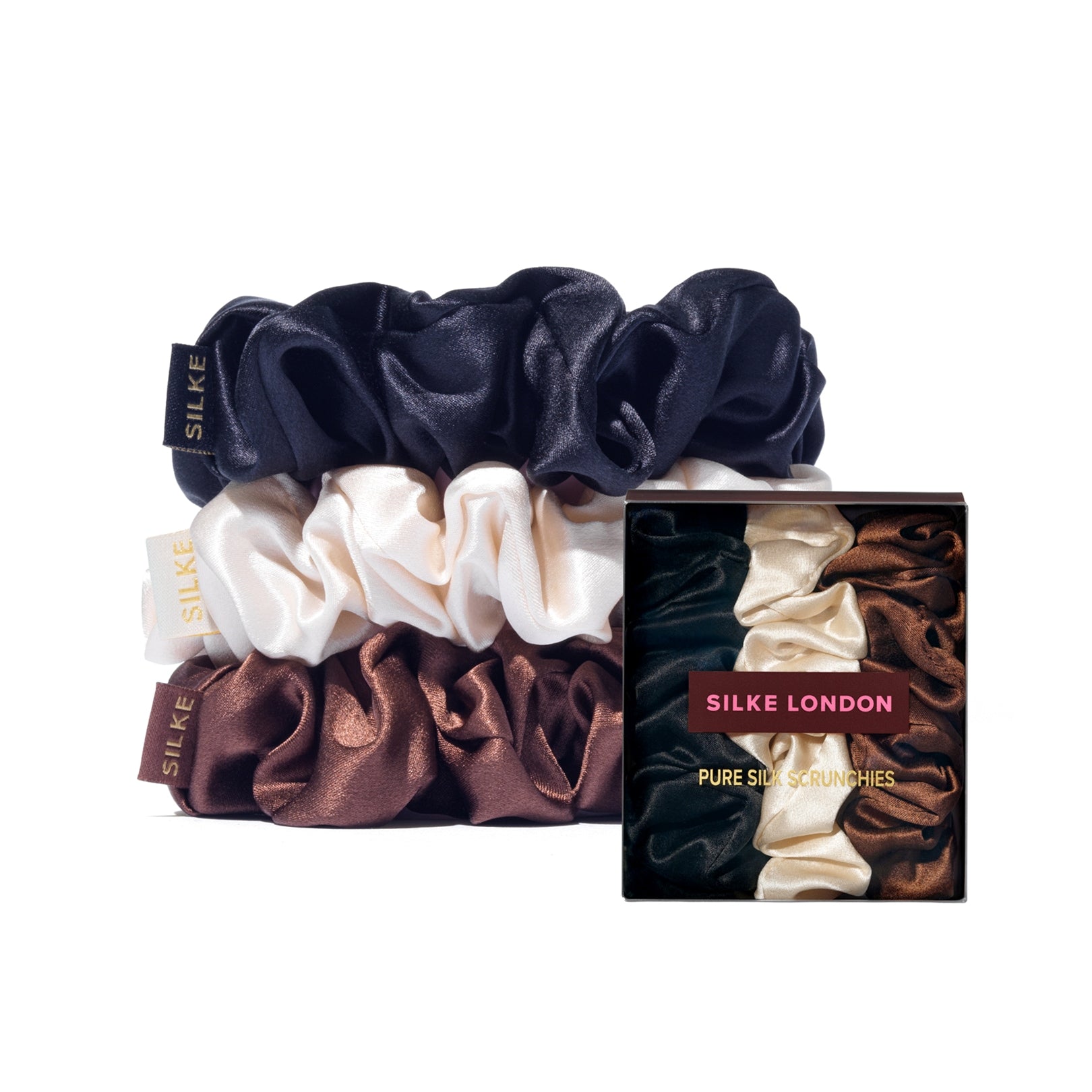 SILKE LARGE SCRUNCHIES - CLASSIC MIX