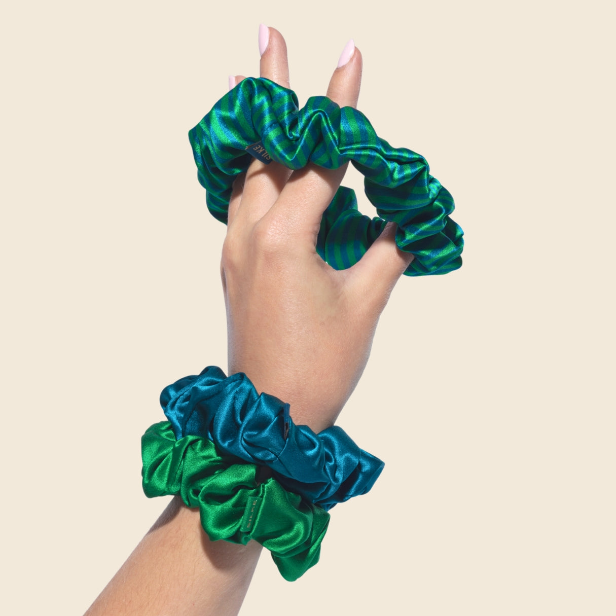Large Silk Scrunchies - Isla
