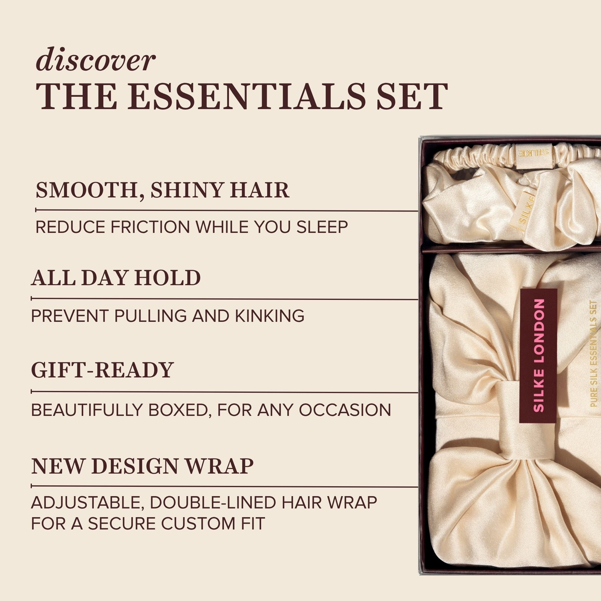 Silk Essentials Ritual Set - Champagne Cream