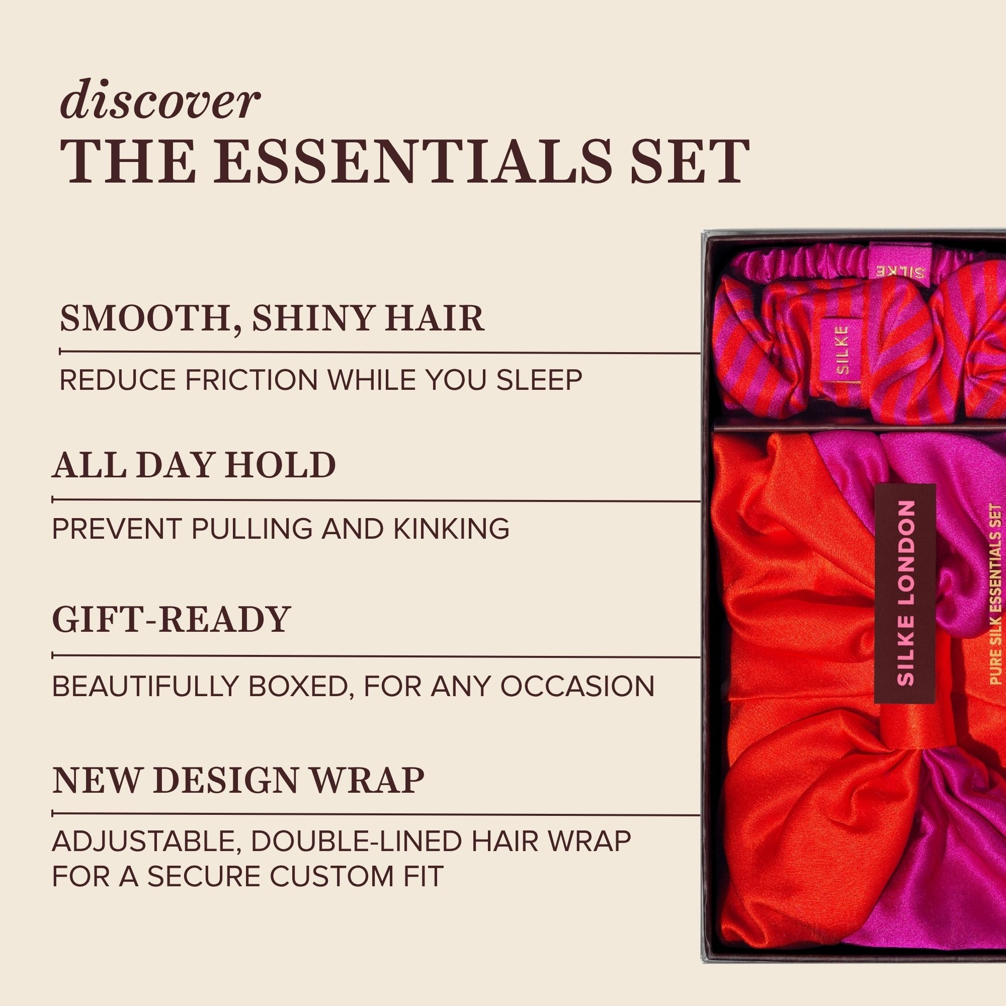Silk Essentials Ritual Set - Poppy - Pink & Orange