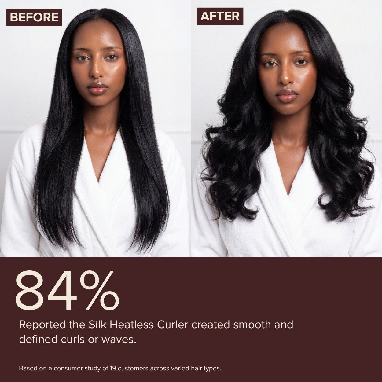 Silk Heatless Curler - Brown