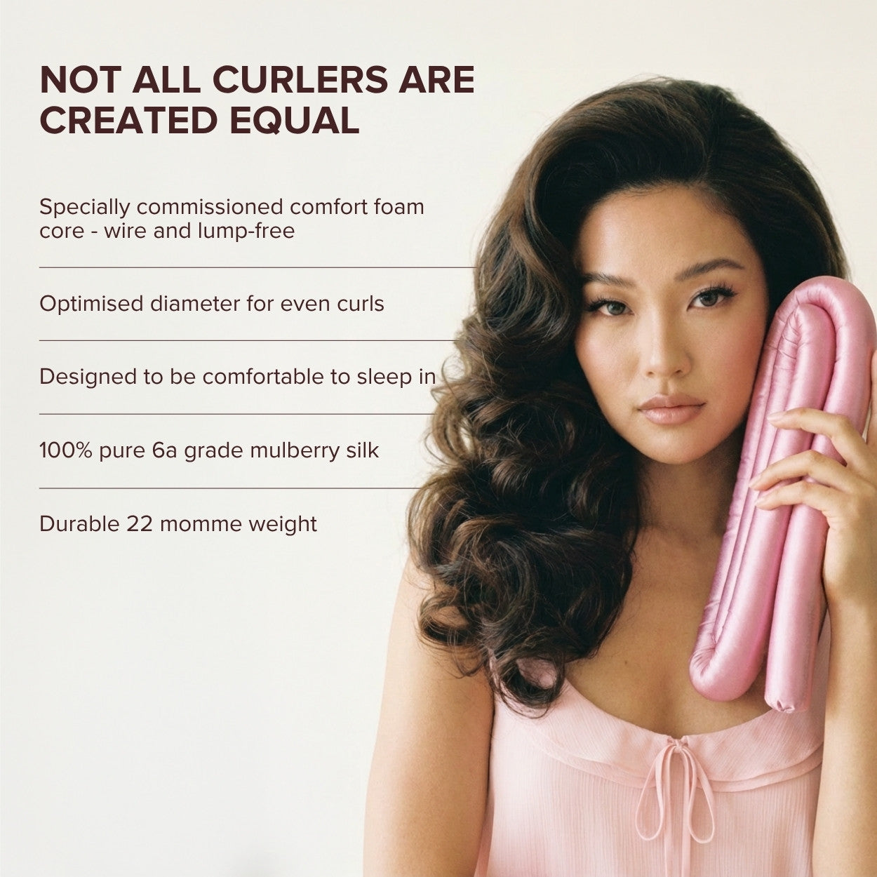Silk Heatless Curler - Pink