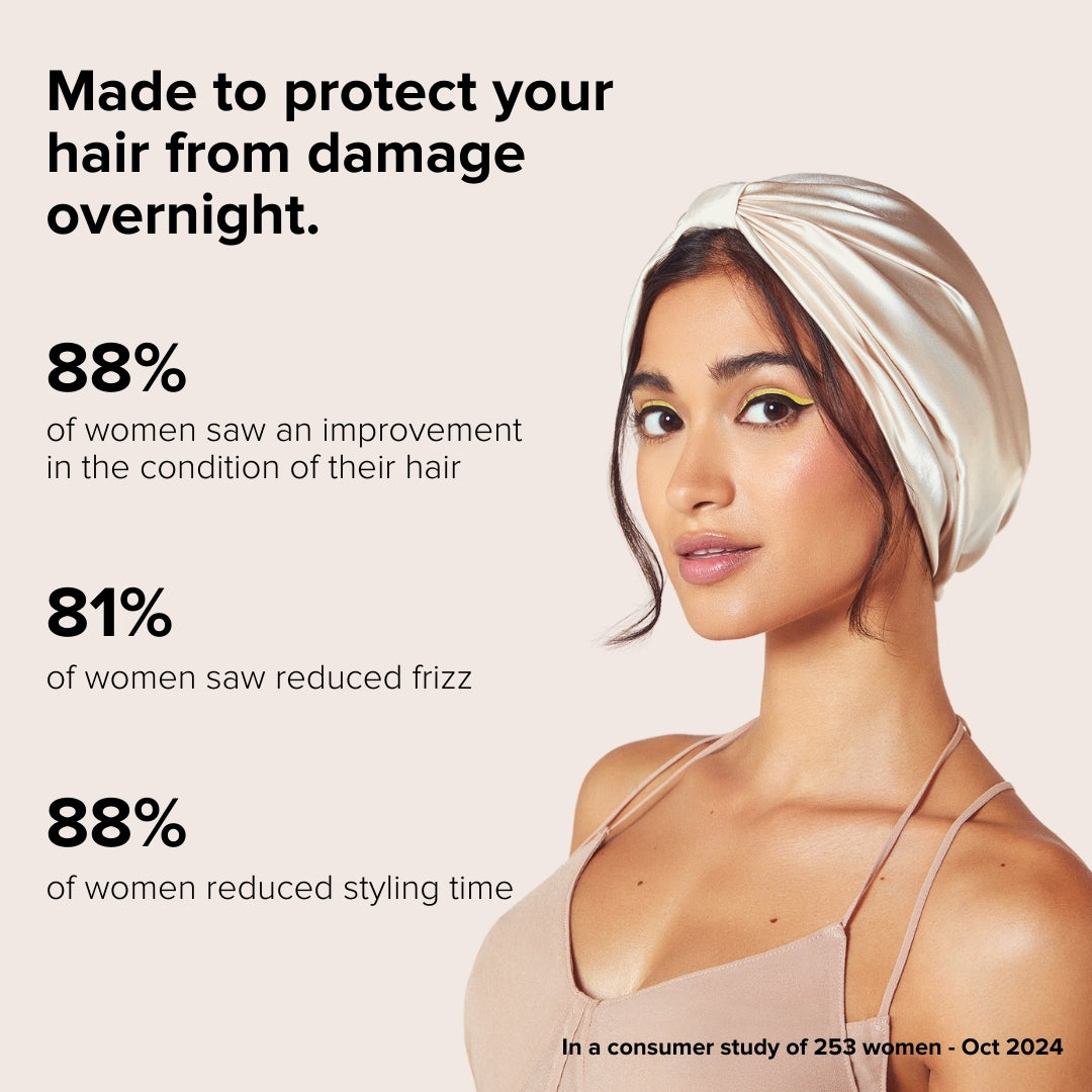 Silk Hair Wrap | Get Strong, Shiny, Frizz-Free Locks