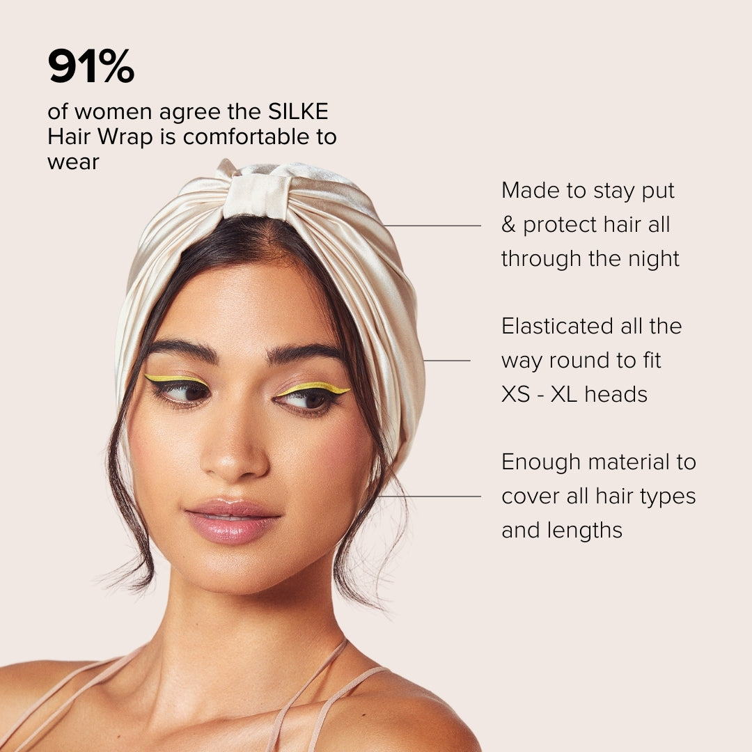 Silk Hair Wrap | Get Strong, Shiny, Frizz-Free Locks